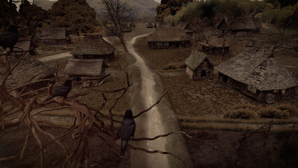 昔の村の風景 © KAI1980