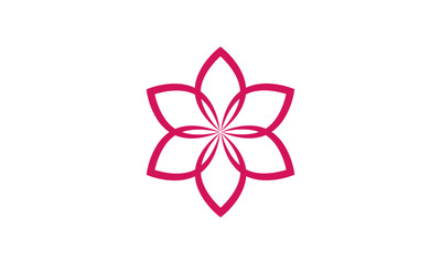 flower logo. design template of icons for eco, beauty, spa, yoga, medical companies.