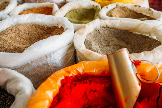 Temperos a venda na feira