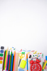 School supplies and stationery, preparation for school year.