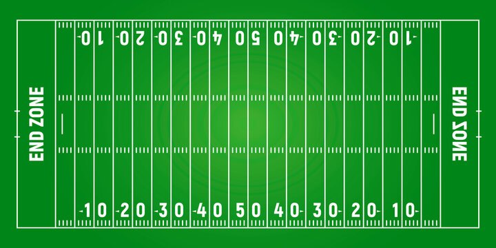 American football strategy field, soccer game tactic chalkboard template. Hand drawn game scheme, learning greenboard, sport plan vector illustration