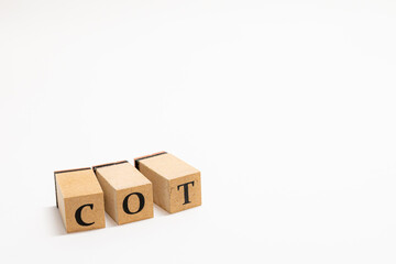 英単語　木ブロック　Word　COT