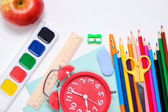 School supplies and stationery, preparation for the school year.