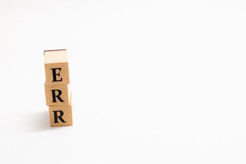 英単語　木ブロック　Word　ERR
