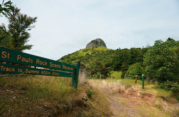 The View Around St Pauls Rock Scenic Reserve in Whangaroa, Northland, New Zealand.