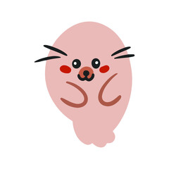 Cute little animals in vector