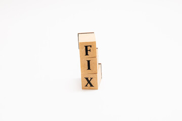 英単語　木ブロック　Word　FIX