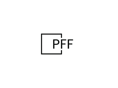 PFF Letter Initial Logo Design Vector Illustration