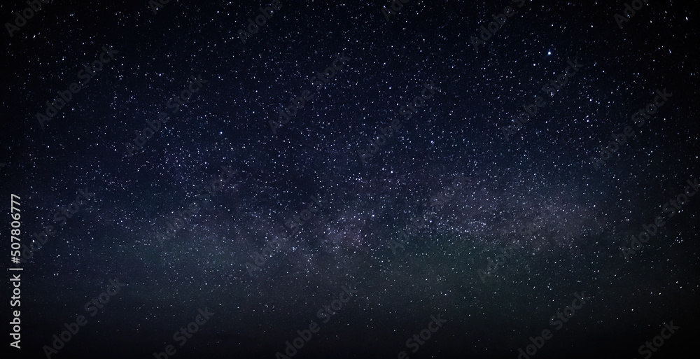 Wall mural view of the clear starry sky