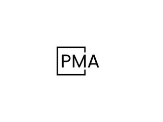 PMA Letter Initial Logo Design Vector Illustration
