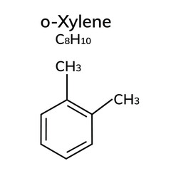 Structural chemical formula on white background