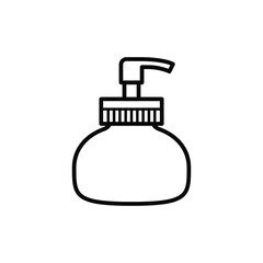 Shampoo bottle isolated icon design template