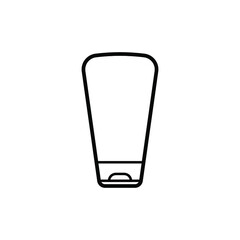 Cream bottle isolated icon design template