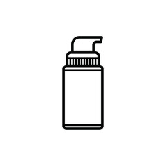 Shampoo bottle isolated icon design template