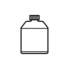 Mouth wash bottle isolated icon design template