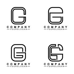 Letter G logo icon design template