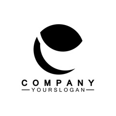 Letter E logo icon design template