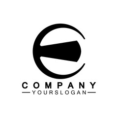Letter E logo icon design template
