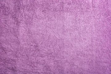 Purple towel cloth background. Copy space