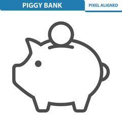 Piggy Bank Icon. Piggybank, Savings