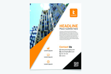 Creative business flyer template vector design