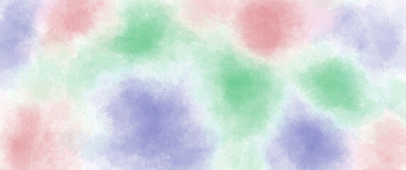 light red green blue macaroons background of watercolor illustration with spots
