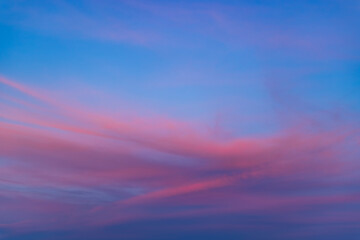 Beautiful sky with cloud before sunset