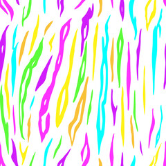 rainbow tiger stripes seamless pattern. animal print. animal print. rainbow stripes pattern. animal striped. good for fabric, fashion, textile, wallpaper, background, dress.