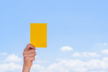 イエローカード　【 審判 の イメージ 】