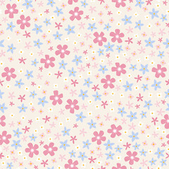 Delicate seamless floral pattern