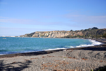 Fototapeta premium view of the coast of island