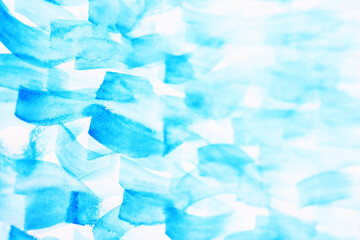 Obraz premium blue brush strokes watercolor abstract background