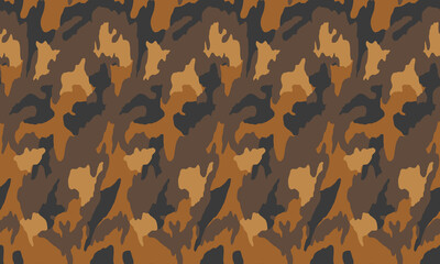 Texture military camouflage repeats seamless Vector Pattern For fabric, background, wallpaper and others. Classic clothing print. Abstract monochrome seamless Vector camouflage pattern.
