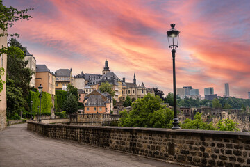 Panorama of Luxembourg city