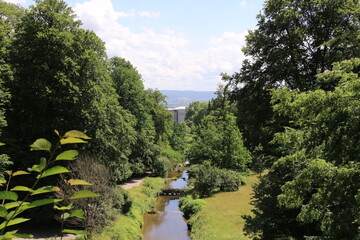 Blick in den Bergpark Wilhelmshöhe in der Nähe der Stadt Kassel	