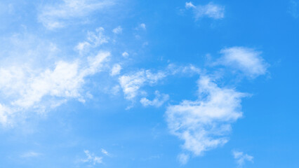 Fototapeta premium Blue sky with clouds. Sky background. Selective focus