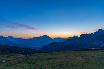 Landscape near Passo Giau in Dolomites, Italy