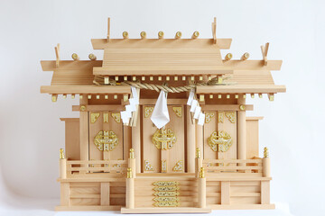 日本の神様を祀る木製の神棚2