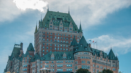 Fototapeta premium Wonderful medieval architecture of Quebec City, Canada