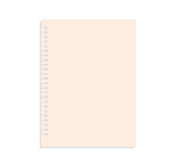 Blank sheet paper and white lined paper on white background flat vector illustration.