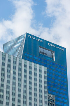 Thales headquarters in La Defense business district in Paris, France