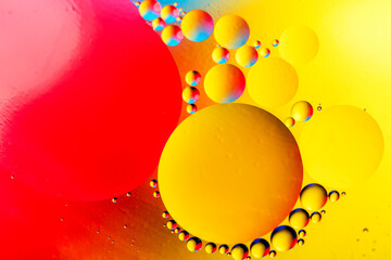 Scientific image of cell membrane. Macro up of liquid substances. Abstract molecule atom...