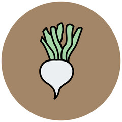 Obraz premium Turnip Icon