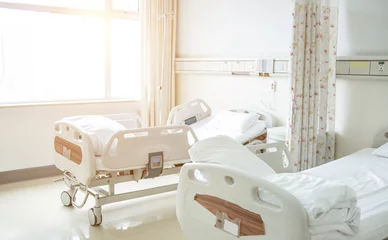 Fotobehang hospital inpatient ward background material © WR.LILI