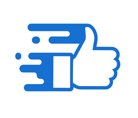Thumbs up icon. Icon Vector On White Background.
