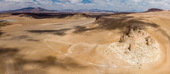 Stone formation in Salar De Tara, Atacama Desert, Chile