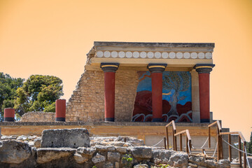 Knossos Palace on the Greek island of Crete