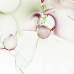 Abstract Fractal Nebula Light Background