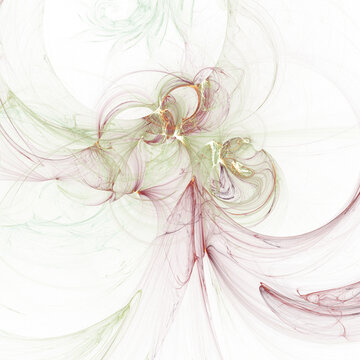 Fototapeta Abstract Fractal Nebula Light Background