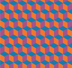 isometric cube pattern background